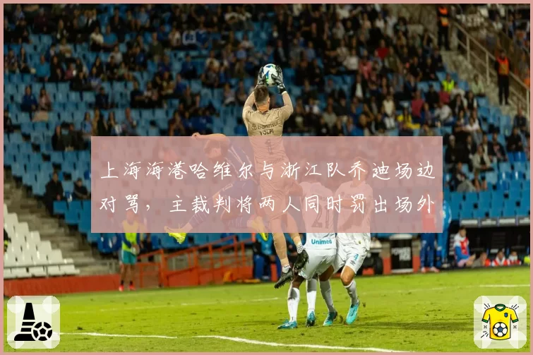 上海海港哈维尔与浙江队乔迪场边对骂，主裁判将两人同时罚出场外